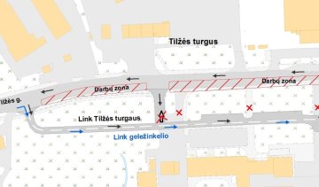 Eismo organizavimas Tilžės gatve