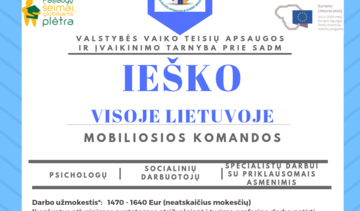 Ieškomi mobiliosios komandos specialistai