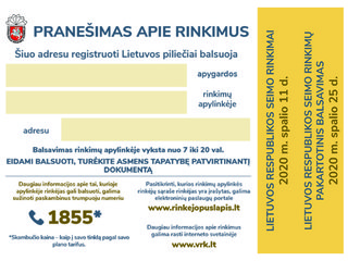 Einant į rinkimus nepamirškite asmens tapatybės dokumento