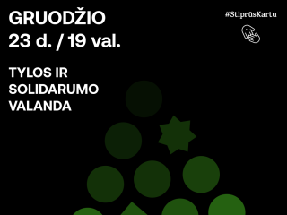 Kūčių išvakarėse – tylos ir solidarumo valanda