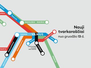 Keleivinių traukinių tvarkaraščių pakeitimai 