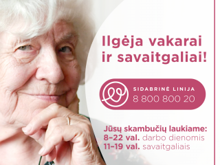 „Sidabrinė linija“ senjorų skambučių laukia ir savaitgaliais