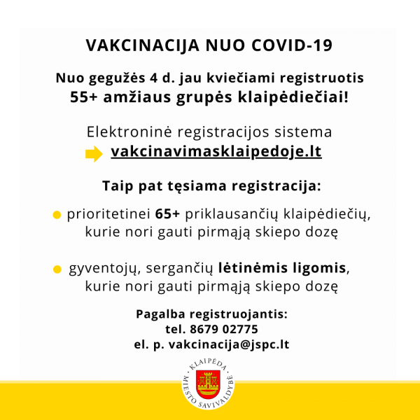 vakcinavimas 55+