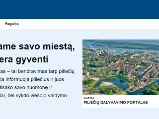 Dalyvaujamajam biudžetui – 25 gyventojų pasiūlymai