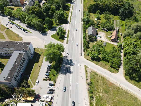 Šioje vietoje iki rudens planuojama įrengti šviesoforus.