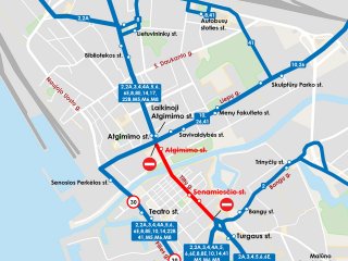 Dėl transporto maršrutų koregavimo Jūros šventės 2021 metu