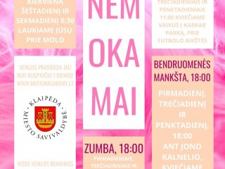 Kviečiame į nemokamų sporto treniruočių ciklą