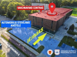 Klaipėdos vakcinavimo centras – naujoje vietoje
