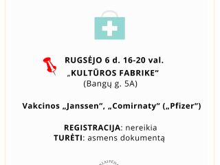 Pasiskiepyti - į „Kultūros fabriką“
