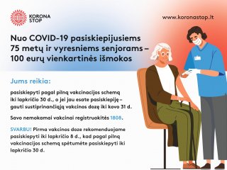 Dėl išmokų senjorams, pasiskiepijusiems nuo COVID-19