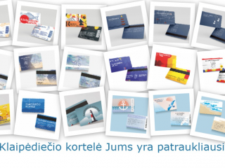 Kviečiame rinkti patraukliausią Klaipėdiečio kortelės vizualinį sprendimą