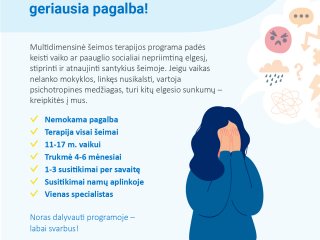 Jūsų vaikas turi elgesio sunkumų? 