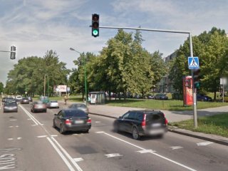 Neveiks pėsčiųjų perėjos šviesoforas Mokyklos gatvėje