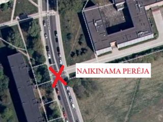 Dėmesio! Naikinama perėja
