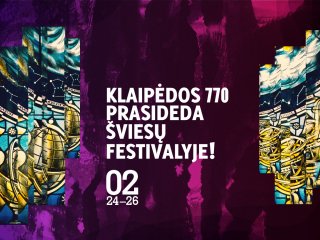 Šviesų festivalis nuspalvins Klaipėdos 770 gimtadienio startą
