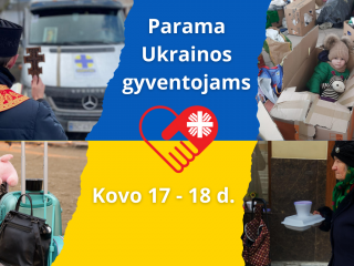 Caritas skelbia daiktų rinkimo iniciatyvą Ukrainos žmonėms