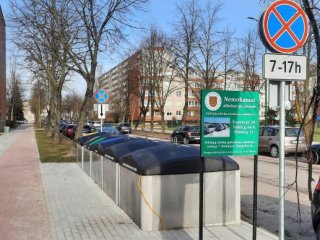 Skelbiama informacija apie pradėtas eksploatuoti  pusiau požeminių atliekų konteinerių aikšteles