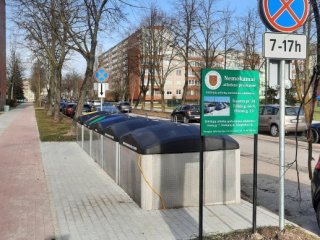 Skelbiama informacija apie pradėtas eksploatuoti  pusiau požeminių atliekų konteinerių aikšteles