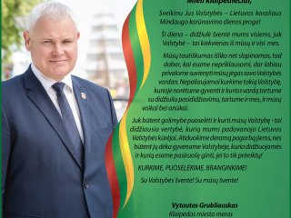 Sveikinimas Valstybės dienos proga