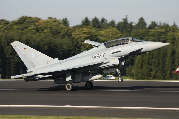 Eurofighter Typhoon. Asociatyvi nuotrauka.