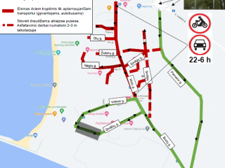 Nakties metu keliaujantys prie molo Melnragėje turės rinktis kitą maršrutą