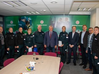 Uostamiesčio policijos pareigūnus pasveikino su profesine švente