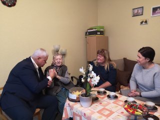 Pasveikinta šimtametė klaipėdietė