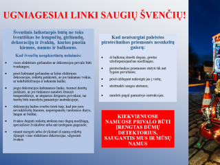 Ugniagesiai linki saugių švenčių