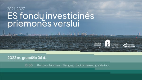 ES priemonės verslui 2021-2027
