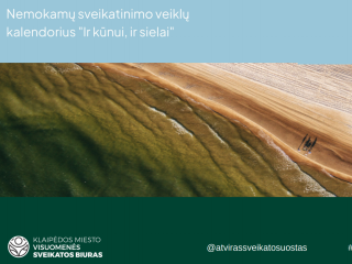 Sausio mėnesio nemokamų veiklų kalendorius