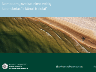 Vasario mėnesio nemokamų veiklų kalendorius „Ir kūnui, ir sielai“