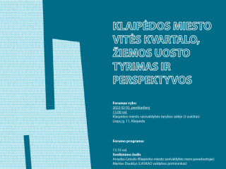 Klaipėdos miesto Vitės kvartalo, žiemos uosto tyrimas ir perspektyvos