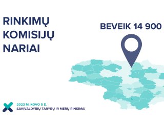 Savivaldybių tarybų ir merų rinkimuose dirbs beveik 14,9 tūkstančio rinkimų komisijų narių