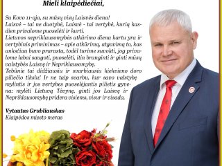 Su Lietuvos nepriklausomybės atkūrimo diena!