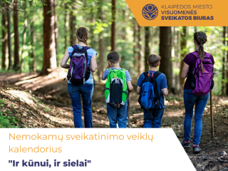 Kviečiame nepraleisti progos pasirūpinti savo sveikata ir aktyviai dalyvauti veiklose