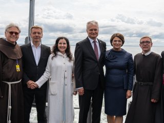 Negrįžusius iš jūros pagerbė Lietuvos Prezidentas