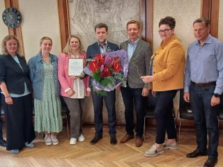 Pagerbė „Žvejų rūmai“ direktorių A. Lenkauską