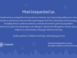 Mero Arvydo Vaitkaus sveikinimas 