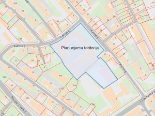 Informacija apie planuojamą rengti teritorijos tarp Kalvos, I. Kanto, S. Daukanto ir J....