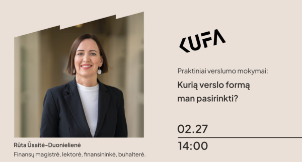 KUFA verslumo mokymai