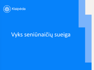Vyks seniūnaičių sueiga