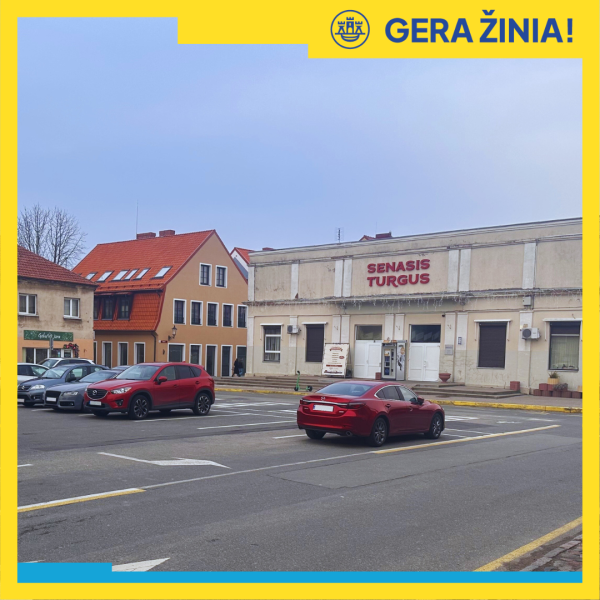 Automobilį prie Klaipėdos Senojo turgaus galima parkuoti nemokamai