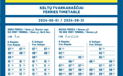 Keičiasi keltų judėjimo grafikai 