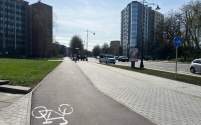 Pėsčiųjų ir dviratininkų patogumui – atnaujinti takai