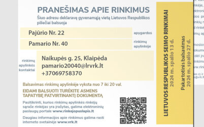 VRK informuoja