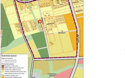 Informacija apie  planuojamą rengti žemės sklypų Klemiškės g. detaliojo plano korektūrą...