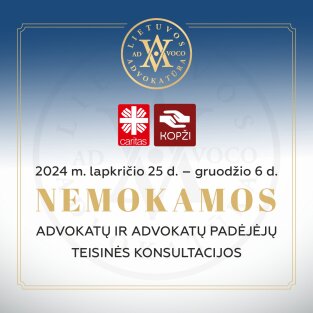 Maketas su skelbimo pavadinimu
