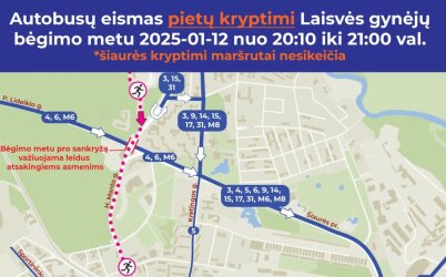 Informacija apie viešojo transporto eismo pokyčius
