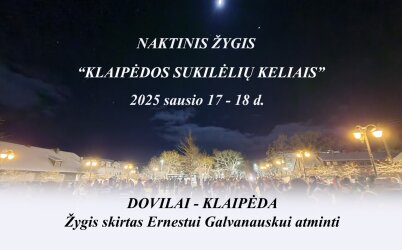 Kviečia tradicinis pėsčiųjų nakties žygis „Klaipėdos sukilėlių keliais“ 2025