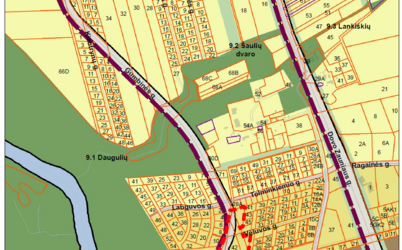 Informacija apie planuojamą rengti žemės sklypų, kad. Nr. 2101/0039:1764, kad. Nr....